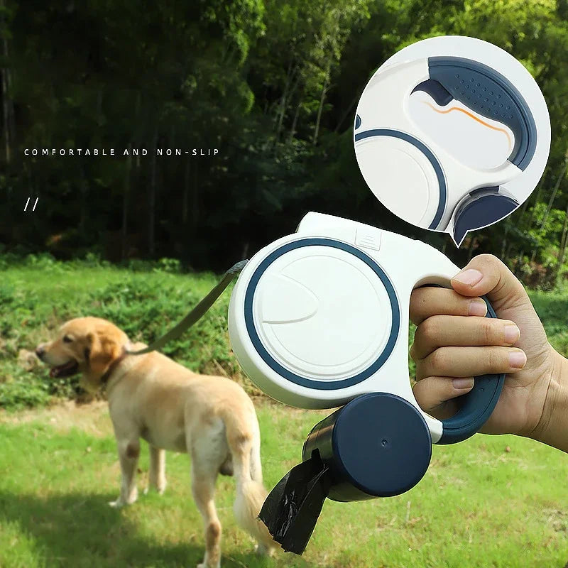 Working Retractable Dog Leash With LED