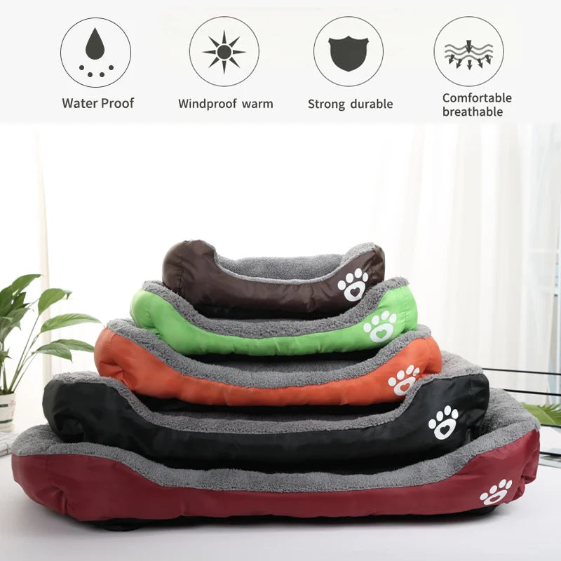 Usable Large Pet Cat Dog Bed Square Plush