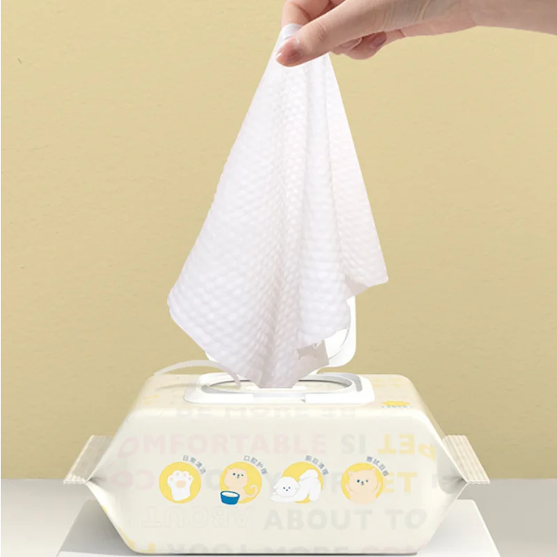 80 Pcs Pet Wet Wipes – For Teeth, Eyes, Paws & Hygiene Care