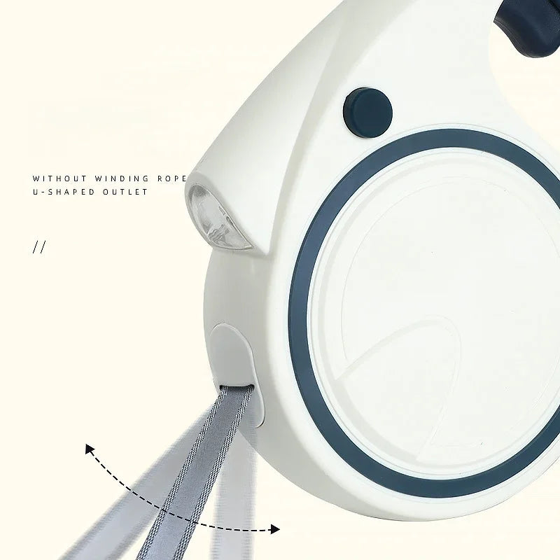 Working Retractable Dog Leash With LED