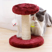 Wood Indoor Cat Scratching Post Sisal Cat Scratcher Interactive pet toys for Cats Kitten Playing Toys Cat Tree Toys Pet Supplies