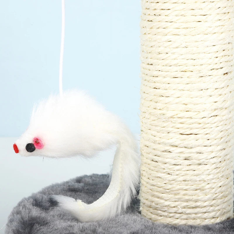 Wood Indoor Cat Scratching Post Sisal Cat Scratcher Interactive pet toys for Cats Kitten Playing Toys Cat Tree Toys Pet Supplies